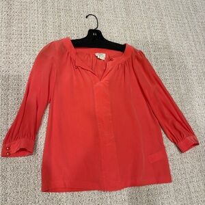 Kate Spade Coral Blouse size 2